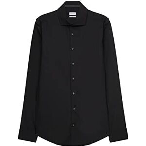Seidensticker Slim Fit Langarm Popeline-skjorta för män, Svart, 36 SE Seidensticker Slim Fit Langarm Popeline-skjorta för män, Svart, 36 SE