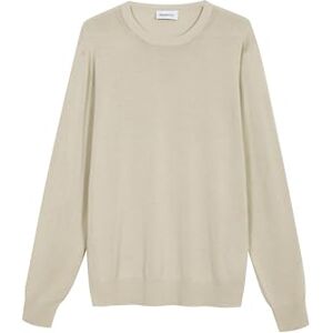 Diana Studio 100% lätt bomull extra vriden rakad tröja, herr, långärmad, avslappnad passform, Beige, M Diana Studio 100% lätt bomull extra vriden rakad tröja, herr, långärmad, avslappnad passform, Beige, M