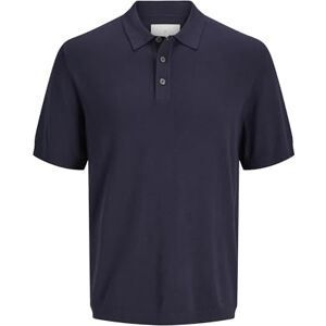 JACK & JONES Jprccwilliam Knit Polo Ss Sn, natthimmel, S JACK & JONES Jprccwilliam Knit Polo Ss Sn, natthimmel, S