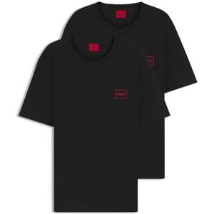 HUGO Dubbelpack T-shirt för män, Svart 001, S HUGO Dubbelpack T-shirt för män, Svart 001, S