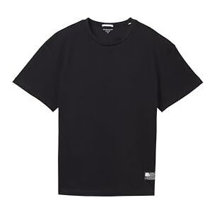 TOM TAILOR pojkar barn överdimensionerad basic t-shirt med rund hals, 36423 – tung svart, 128 TOM TAILOR pojkar barn överdimensionerad basic t-shirt med rund hals, 36423 – tung svart, 128
