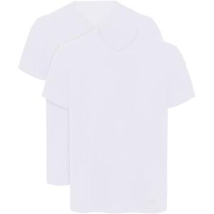 Giorgio Armani Herr ren bomull 2-pack V-hals T-Shirt Vit L Giorgio Armani Herr ren bomull 2-pack V-hals T-Shirt Vit L