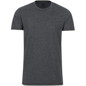 Trigema Slim Fit T-shirt för män av deluxe bomull, Antracit melerad, M Trigema Slim Fit T-shirt för män av deluxe bomull, Antracit melerad, M