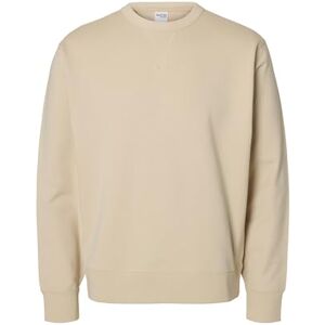 SELECTED MEN SELECTED Män Slhrelaxluke Ls Sweat Crew Neck, Havregryn, XL SELECTED MEN SELECTED Män Slhrelaxluke Ls Sweat Crew Neck, Havregryn, XL