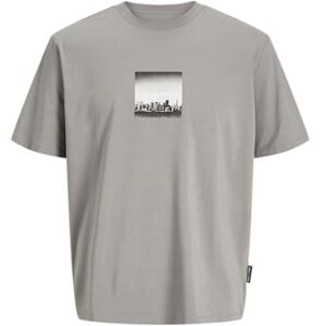 JACK & JONES Jcopacer foto branding Tee Ss Crew Neck, Grå flanell, L JACK & JONES Jcopacer foto branding Tee Ss Crew Neck, Grå flanell, L
