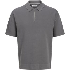 JACK & JONES Jjtroy Knit Zip Polo, Slottsklippa, M JACK & JONES Jjtroy Knit Zip Polo, Slottsklippa, M