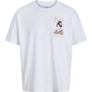 JACK & JONES Jorfuji Tee Ss Crew Neck Tg, Ljus vit, M JACK & JONES Jorfuji Tee Ss Crew Neck Tg, Ljus vit, M