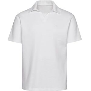 Trigema Oversized pikétröja utan knappslå i våffelutseende, Vit, S Trigema Oversized pikétröja utan knappslå i våffelutseende, Vit, S
