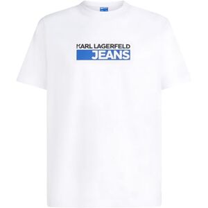KARL LAGERFELD JEANS , Herr, Slim Kortärm Logo Tee, Slim Fit, Vit, M KARL LAGERFELD JEANS , Herr, Slim Kortärm Logo Tee, Slim Fit, Vit, M
