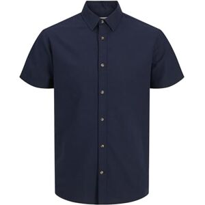 JACK & JONES JJESUMMER skjorta SS SN, marinblå blazer, S JACK & JONES JJESUMMER skjorta SS SN, marinblå blazer, S