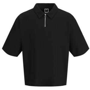 JACK & JONES Jcointerlude Heavy Polo Ss, svart, XL JACK & JONES Jcointerlude Heavy Polo Ss, svart, XL