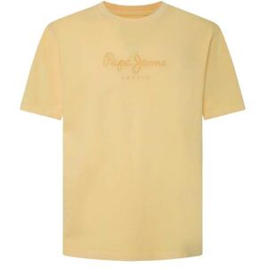 Pepe Jeans herr Emb Eggo t-shirt, Gul (dimmig gul), S Pepe Jeans herr Emb Eggo t-shirt, Gul (dimmig gul), S
