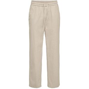 Only & Sons ONSSINUS Loose 007 COT LIN Pant NOOS, Silverfoder, XXL Only & Sons ONSSINUS Loose 007 COT LIN Pant NOOS, Silverfoder, XXL