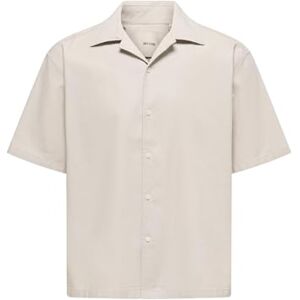 Only & Sons Onsreid Reg 0571 Resort Shirt, Silverfoder, L Only & Sons Onsreid Reg 0571 Resort Shirt, Silverfoder, L