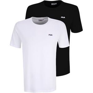 FILA Herr Brod Te/Double Pack T-shirt, Black-Bright White, XS, svart-ljust vit, XS FILA Herr Brod Te/Double Pack T-shirt, Black-Bright White, XS, svart-ljust vit, XS