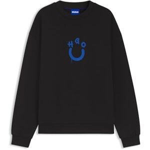 HUGO Sweatshirt för män, Svart 001, XS HUGO Sweatshirt för män, Svart 001, XS