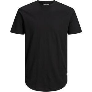 JACK & JONES herr basic t-shirt plus size rund hals kortärmad skjorta överdimensionerade kortärmad kortärmad JJENOA, svart, 4XL JACK & JONES herr basic t-shirt plus size rund hals kortärmad skjorta överdimensionerade kortärmad kortärmad JJENOA, svart, 4XL