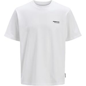 JACK & JONES Jcotarmac Collage Back Tee Ss Crew Neck, Ljus vit, L JACK & JONES Jcotarmac Collage Back Tee Ss Crew Neck, Ljus vit, L