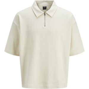 JACK & JONES Jcointerlude Heavy Polo Ss, Antik vit, L JACK & JONES Jcointerlude Heavy Polo Ss, Antik vit, L