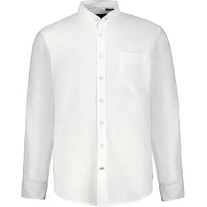 JP 1880 Herrar stora storlekar herrkläder L-8XL linneblandning skjorta, långärmad, stående krage, modern passform 790394, Snövit, XL JP 1880 Herrar stora storlekar herrkläder L-8XL linneblandning skjorta, långärmad, stående krage, modern passform 790394, Snövit, XL