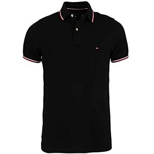 Tommy Hilfiger Tommy Tipped Slim Polo MW0MW13080 Polotröja, Svart, L Tommy Hilfiger Tommy Tipped Slim Polo MW0MW13080 Polotröja, Svart, L