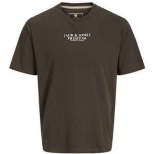 JACK & JONES Jprbluarki Ss Tee Crew Neck Noos, Svart Oliv, S JACK & JONES Jprbluarki Ss Tee Crew Neck Noos, Svart Oliv, S