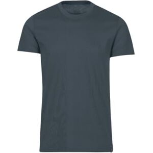 Trigema Slim Fit T-shirt för män av deluxe bomull, antracit, XL Trigema Slim Fit T-shirt för män av deluxe bomull, antracit, XL