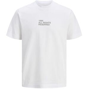 JACK & JONES Jcodynamic Back Print Tee Ss Crew Neck, Ljus vit, M JACK & JONES Jcodynamic Back Print Tee Ss Crew Neck, Ljus vit, M