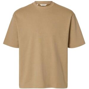 SELECTED MEN Slhlooseoscar Ss O-Neck Tee Noos, Savannah Tan, XL SELECTED MEN Slhlooseoscar Ss O-Neck Tee Noos, Savannah Tan, XL