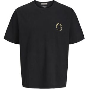 JACK & JONES Joralmeria World Tee Ss Crew Neck, svart, XXL JACK & JONES Joralmeria World Tee Ss Crew Neck, svart, XXL