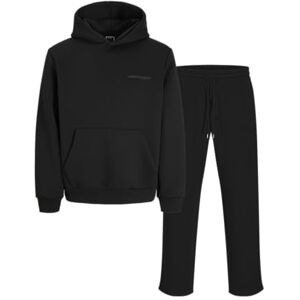 JACK & JONES Jcofusion Scuba Sweat Hood Set, svart, XXL JACK & JONES Jcofusion Scuba Sweat Hood Set, svart, XXL