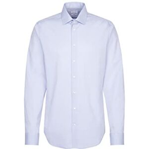 Seidensticker Silkesdekal herr affärströja – formad passform – strykfri – Kent krage – extra lång arm – 100% bomull, Ljusblå, 40 Seidensticker Silkesdekal herr affärströja – formad passform – strykfri – Kent krage – extra lång arm – 100% bomull, Ljusblå, 40