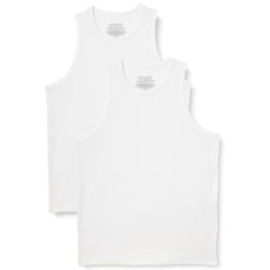 Amazon Essentials ärmlös supermjuk modal undertröja för män, paket med 2, Vitt, XL Amazon Essentials ärmlös supermjuk modal undertröja för män, paket med 2, Vitt, XL