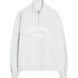 JACK & JONES Jorbleecker varumärke sweat high neck Bf, Ljus vit, L JACK & JONES Jorbleecker varumärke sweat high neck Bf, Ljus vit, L