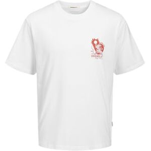 JACK & JONES Jorbellagio Collage Tee Ss Crew Neck, Ljus vit, S JACK & JONES Jorbellagio Collage Tee Ss Crew Neck, Ljus vit, S