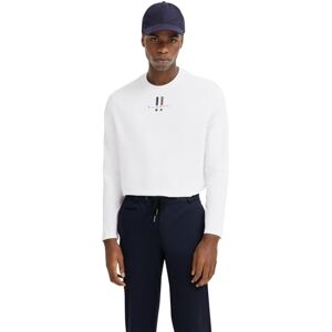bugatti herrsweatshirt långärmad rund hals med logotyp, 10 vit, 3XL bugatti herrsweatshirt långärmad rund hals med logotyp, 10 vit, 3XL