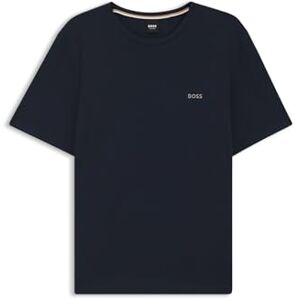 Boss Herr Mix&Match T-shirt R normal passform T-shirt av stretchbomull med logotypbroderi, Mörkblå403, S Boss Herr Mix&Match T-shirt R normal passform T-shirt av stretchbomull med logotypbroderi, Mörkblå403, S