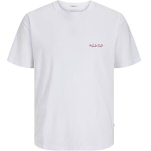 JACK & JONES herr Jorcanggu Slub Element Back Tee Ss Cn, Ljus vit, XL JACK & JONES herr Jorcanggu Slub Element Back Tee Ss Cn, Ljus vit, XL