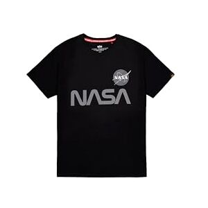Alpha Industries NASA Reflekterande T-tröja för män Black Alpha Industries NASA Reflekterande T-tröja för män Black