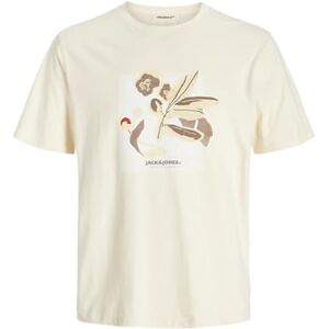 JACK & JONES Joralmeria Front Tee Ss Crew Neck, Antik vit, L JACK & JONES Joralmeria Front Tee Ss Crew Neck, Antik vit, L