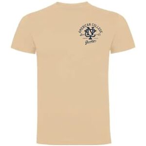 AMERICAN COLLEGE USA T-shirts sport andas tryckta unisex kläder barn pojkar och flickor casual modell ACTSW6 beige XS, Beige färg, XS AMERICAN COLLEGE USA T-shirts sport andas tryckta unisex kläder barn pojkar och flickor casual modell ACTSW6 beige XS, Beige färg, XS