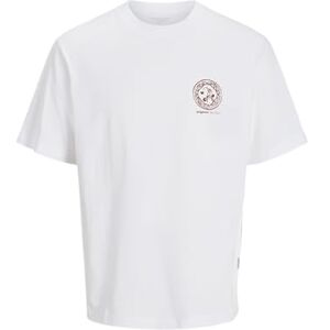 JACK & JONES Jorparos bröst-t-shirt Ss Crew Neck, Ljus vit, L JACK & JONES Jorparos bröst-t-shirt Ss Crew Neck, Ljus vit, L