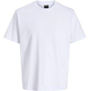 JACK & JONES Jcofusion Interlock Tee Ss Crew Noos, Ljus vit, M JACK & JONES Jcofusion Interlock Tee Ss Crew Noos, Ljus vit, M