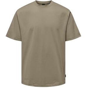 Only & Sons T-shirt för män, Ökenduvor, L Only & Sons T-shirt för män, Ökenduvor, L