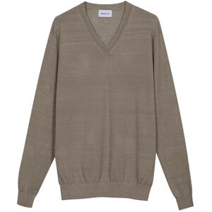 Diana Studio 100% linne, herr, långärmad skjorta med V-ringning, Beige, XL Diana Studio 100% linne, herr, långärmad skjorta med V-ringning, Beige, XL