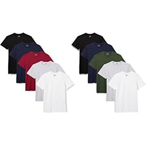 Lower East T-shirt med rund hals, Herr, Svart/vit/marinblå/grå/röd/grön (10-pack), 3XL Lower East T-shirt med rund hals, Herr, Svart/vit/marinblå/grå/röd/grön (10-pack), 3XL