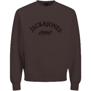 JACK & JONES Jorbleecker Branding Sweat Crew BF, djup mahogny, XS för män, Djup mahogny, XS JACK & JONES Jorbleecker Branding Sweat Crew BF, djup mahogny, XS för män, Djup mahogny, XS