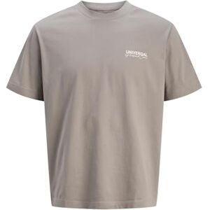 JACK & JONES Jcodynamic Dust Tee Ss Crew Neck, Grå flanell, XL JACK & JONES Jcodynamic Dust Tee Ss Crew Neck, Grå flanell, XL