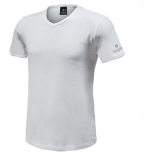 Navigare pack x3 t-shirt v-ringad halv ärm herr stretch bomullsjersey, Vit, XXL Navigare pack x3 t-shirt v-ringad halv ärm herr stretch bomullsjersey, Vit, XXL