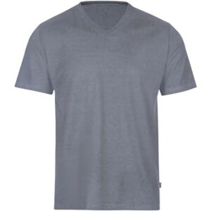 Trigema T-shirt för män, Stengrå melerad, M Trigema T-shirt för män, Stengrå melerad, M